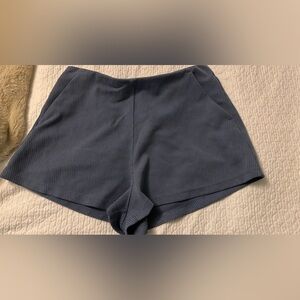 lululemon athletica Blue Ribbed Waistband Shorts